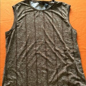 Brown & Beige sleeveless top